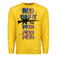Lemon red white and pew pew pew Premium Sweatshirt - MaliasSmallBusiness