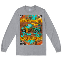 Heather Grey farm life and truck air freshener Long Sleeve Tee - HRA Design Shop