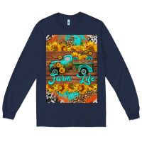 Navy farm life and truck air freshener Long Sleeve Tee - HRA Design Shop