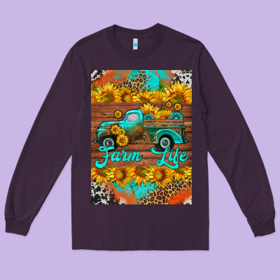Farm Life And Truck Air Freshener Long Sleeve Tee Designed By Hra Design Shop