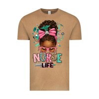Vintage Camel afro messy bun nurse life Vintage Tee - texasbilliewilder