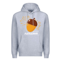 Heather Grey Welcome Autumn Premium Hoodie - Bettercallsaul