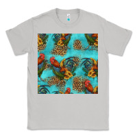 Moon Dust rooster and sunflowers seamless pattern Classic Tee - HRA Design Shop