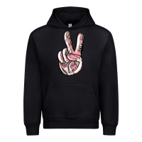 Black baseball peace sign Urban Hoodie - Jasminsmagicworld