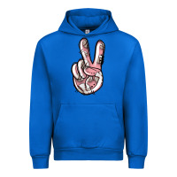 Cobalt baseball peace sign Urban Hoodie - Jasminsmagicworld