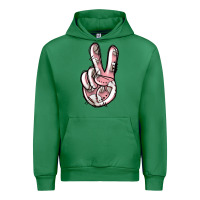 Emerald baseball peace sign Urban Hoodie - Jasminsmagicworld