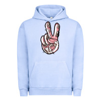 Pigment Grape Ice baseball peace sign Urban Hoodie - Jasminsmagicworld