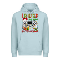 Blue Mist i paused my game for christmas Premium Hoodie - MaliasSmallBusiness