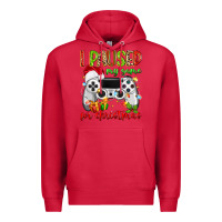 Cardinal i paused my game for christmas Premium Hoodie - MaliasSmallBusiness