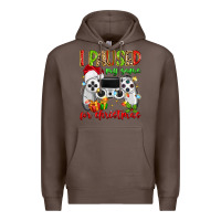 Coffee i paused my game for christmas Premium Hoodie - MaliasSmallBusiness