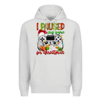Dove Grey i paused my game for christmas Premium Hoodie - MaliasSmallBusiness