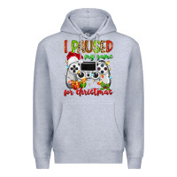 Heather Grey i paused my game for christmas Premium Hoodie - MaliasSmallBusiness