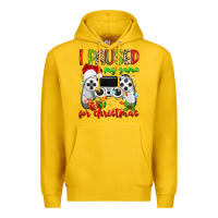 Lemon i paused my game for christmas Premium Hoodie - MaliasSmallBusiness