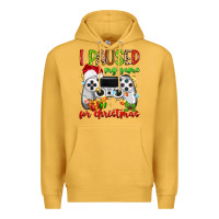 Mustard i paused my game for christmas Premium Hoodie - MaliasSmallBusiness
