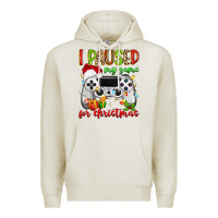 Oatmeal Heather i paused my game for christmas Premium Hoodie - MaliasSmallBusiness
