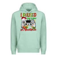 Seafoam i paused my game for christmas Premium Hoodie - MaliasSmallBusiness