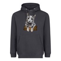 Smoke Russian Blue Cat Face Heavyweight Hoodie - LillyAllenDesigns