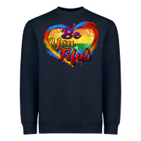 Navy be you tiful Heavyweight Sweatshirt - Zillion Design Studio