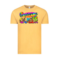 Vintage Mustard the future is queer Vintage Tee - Zillion Design Studio