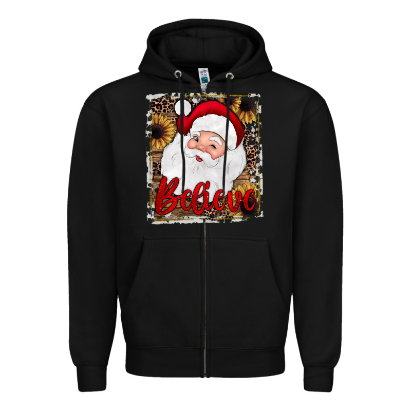 Believe Santa Zipper Hoodie by JahusDesignShop | Teevron