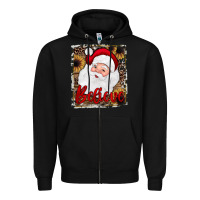 Black believe santa Zipper Hoodie - JahusDesignShop