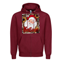 Burgundy believe santa Zipper Hoodie - JahusDesignShop