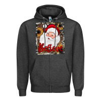 Charcoal Heather believe santa Zipper Hoodie - JahusDesignShop