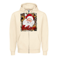 Sandshell believe santa Zipper Hoodie - JahusDesignShop