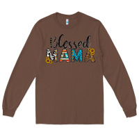 Chestnut blessed mama Long Sleeve Tee - CowhideDigitalArt