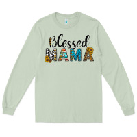 Matcha blessed mama Long Sleeve Tee - CowhideDigitalArt