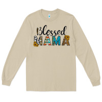 Mushroom blessed mama Long Sleeve Tee - CowhideDigitalArt