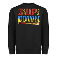 Black 3 up 3 down softball Heavyweight Sweatshirt - texasbilliewilder