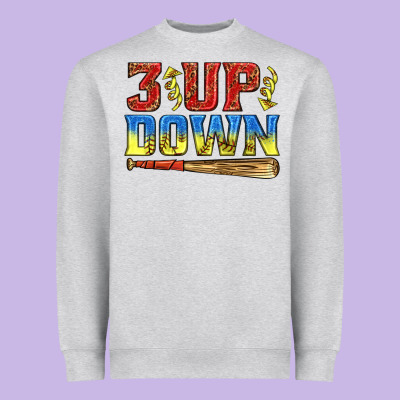 Heavyweight Sweatshirt 3 up 3 down softball