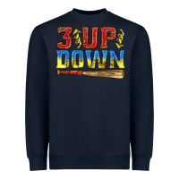 Navy 3 up 3 down softball Heavyweight Sweatshirt - texasbilliewilder