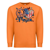 Carrot peace love 'merica Premium Sweatshirt - MaliasSmallBusiness