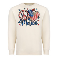 Sandshell peace love 'merica Premium Sweatshirt - MaliasSmallBusiness