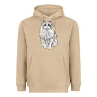 Mushroom Ragdoll Cat Heavyweight Hoodie - LillyAllenDesigns