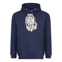 Navy Ragdoll Cat Heavyweight Hoodie - LillyAllenDesigns
