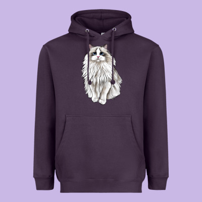 Ragdoll Cat Heavyweight Hoodie Designed By Lillyallendesigns