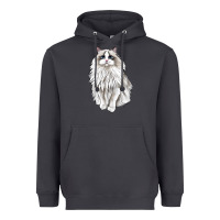 Smoke Ragdoll Cat Heavyweight Hoodie - LillyAllenDesigns