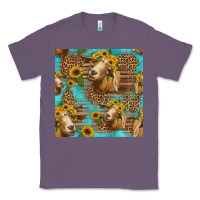Lavender goat sunflowers seamless pattern Classic Tee - HRA Design Shop