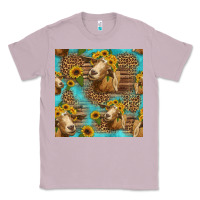 Lilac goat sunflowers seamless pattern Classic Tee - HRA Design Shop