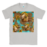 Moon Dust goat sunflowers seamless pattern Classic Tee - HRA Design Shop