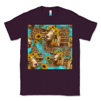 Plum goat sunflowers seamless pattern Classic Tee - HRA Design Shop