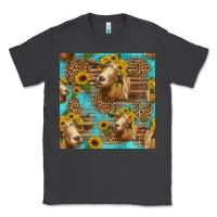 Smoke goat sunflowers seamless pattern Classic Tee - HRA Design Shop