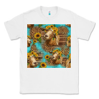 White goat sunflowers seamless pattern Classic Tee - HRA Design Shop