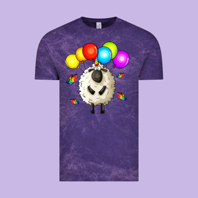 Rainbow Sheep Vintage Tee Designed By Zillion Design Studio