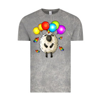 Cloud Rock rainbow sheep Vintage Tee - Zillion Design Studio
