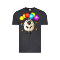 Vintage Black rainbow sheep Vintage Tee - Zillion Design Studio