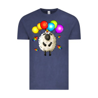 Vintage Denim rainbow sheep Vintage Tee - Zillion Design Studio
